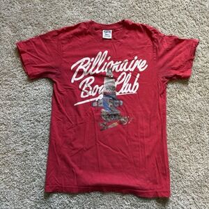 Y2K Billionaire Boys Club BBC Graphic T Shirt Men's Small Red Double Sided